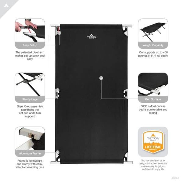 Camp Cot with Pivot Arm - Image 12
