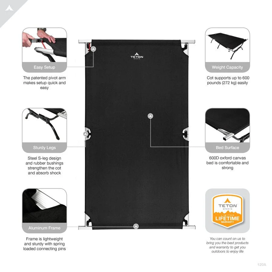 Camp Cot with Pivot Arm - Image 9