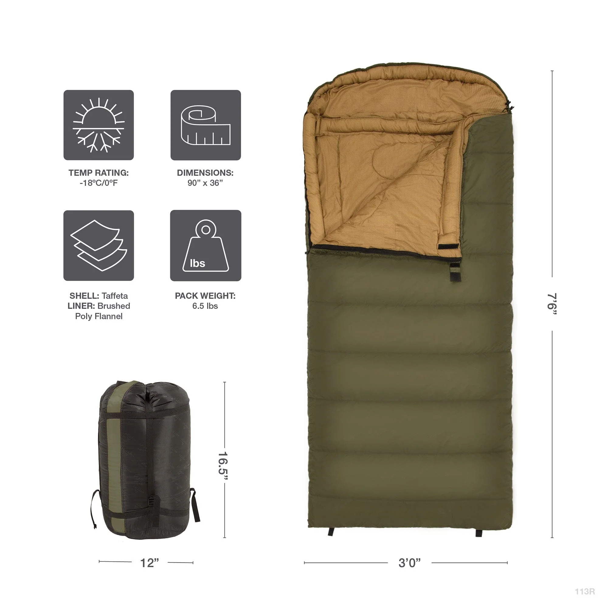 Celsius XL 20˚F Sleeping Bag - Image 11